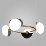 Умный подвесной светильник 70150/4 черный/латунь Smart