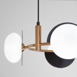 Умный подвесной светильник 70150/4 черный/латунь Smart