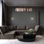 Умный подвесной светильник c хрусталем 372/8 Smart