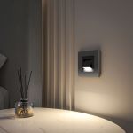 Поворотная встраиваемая LED подсветка Turn (черный матовый) W1154708