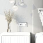 Накладка для розетки USB (белый акрил) W1179541