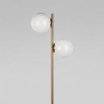 Напольный светильник со стеклянным плафоном 01158/2 латунь