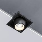 Потолочный светодиодный светильник поворотный Conner 8W 4000K чёрный 25087/LED