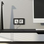 Рамка из стекла на 2 поста Elite черный W0022448