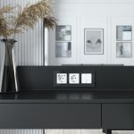 Рамка из стекла на 3 поста Elite черный W0032448