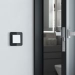 Рамка из стекла на 1 пост Elite черный W0012448