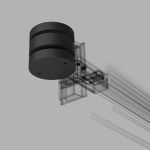 Коннектор круглый шарнирный для накладного шинопровода Slim Magnetic 85010/00