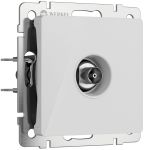 ТВ-розетка оконечная (белый акрил) W1183041