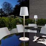 Уличный настольный светодиодный светильник Mist с аккумулятором TL70220 белый