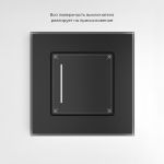 Умный сенсорный выключатель одноклавишный (черный) W4513008