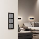 Умный сенсорный выключатель одноклавишный серебряный W4513006