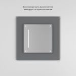 Умный сенсорный выключатель одноклавишный серебряный W4513006