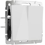 Выключатель двухклавишный (белый акрил) W1120041