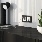 Выключатель двухклавишный (белый акрил) W1120041