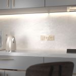 Выключатель двухклавишный проходной с подсветкой (айвори акрил) W1122143