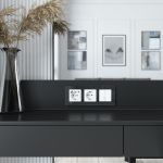 Выключатель двухклавишный с подсветкой (белый акрил) W1120141