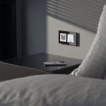 Выключатель двухклавишный с подсветкой (белый акрил) W1120141