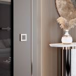 Рамка из поликарбоната на 1 пост Slab айвори софт W0012962