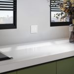 Рамка из поликарбоната на 1 пост Slab белый софт W0012961