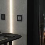 Рамка из поликарбоната на 1 пост Slab черный софт W0012908