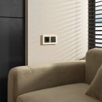 Рамка из поликарбоната на 2 поста Slab айвори софт W0022962