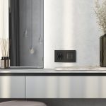 Рамка из поликарбоната на 2 поста Slab черный софт W0022908