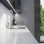 Рамка из поликарбоната на 3 поста Slab серебро софт W0032965