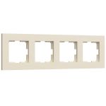 Рамка из поликарбоната на 4 поста Slab айвори софт W0042962