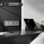 Рамка из поликарбоната на 4 поста Slab серебро софт W0042965