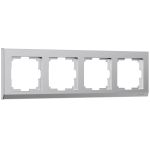 Рамка из поликарбоната на 4 поста Stark серебряный матовый W0041865