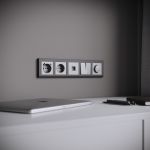 Рамка из поликарбоната на 5 постов Stark графит матовый W0051864