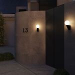 Уличный настенный светильник 35003/U черный