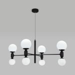 Умная подвесная люстра с плафонами 30182/8 черный