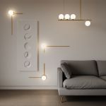 Настенный светильник 40033/1 латунь