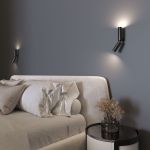 Настенный светодиодный светильник 40020/1 LED черный жемчуг