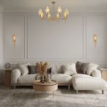 Потолочная люстра 60143/8 латунь