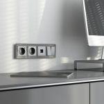 Рамка из акрила на 4 поста Acrylic графит W0042704