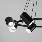 Умная подвесная люстра 70147/8 черный Smart