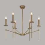 Умная потолочная люстра 60142/6 латунь