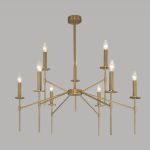 Умная потолочная люстра 60142/9 латунь