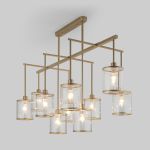 Умная потолочная люстра 60144/10 золото