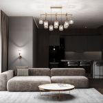 Умная потолочная люстра 60144/10 золото