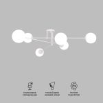 Умный потолочный светильник 30181/6 белый