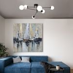 Умный потолочный светильник 30181/6 черный