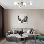 Умный потолочный светильник 30181/6 латунь