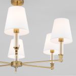 Умный потолочный светильник 60145/6 латунь