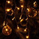 Гирлянда бахрома теплый белый 1,8*0,5М IP20 100-001