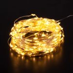 Гирлянда нить "роса" теплый белый 10М IP20 400-009