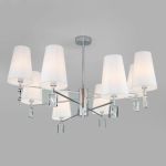 Классическая люстра с абажурами 60137/8 хром