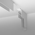 Коннектор угловой внутренний для накладного шинопровода Slim Magnetic белый 85091/00